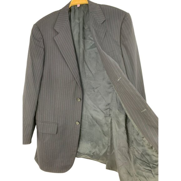 Corneliani for Saks Mens Extra Fine Wool Suit Jacket 40R Italy RY10366 Red Pin - Picture 12 of 12